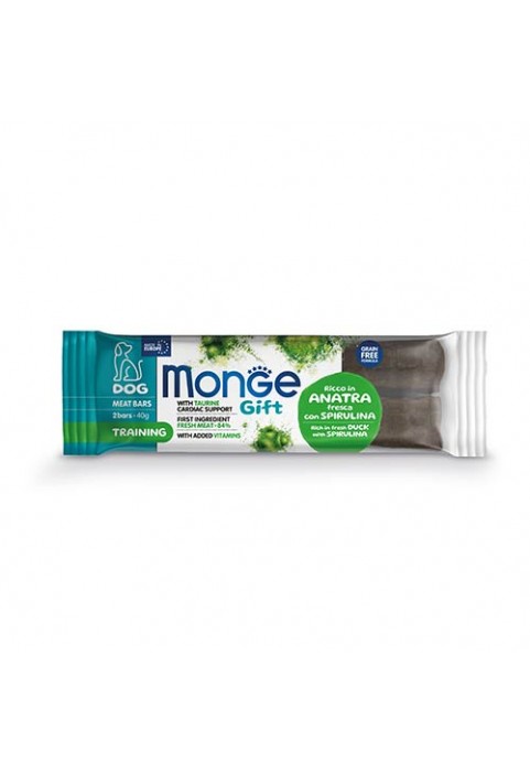 MONGE GIFT meat bar - Duck with spirulina (TRAINING)  40g