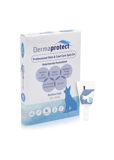 SOLANO - Dermaprotect ampule za kožo in dlako za srednje pse M (10-25kg)